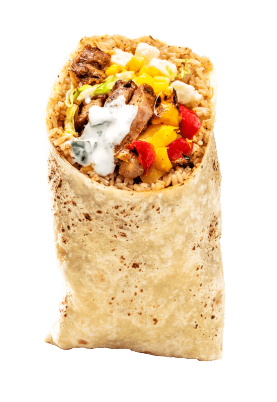 Kjúklinga-feta burrito